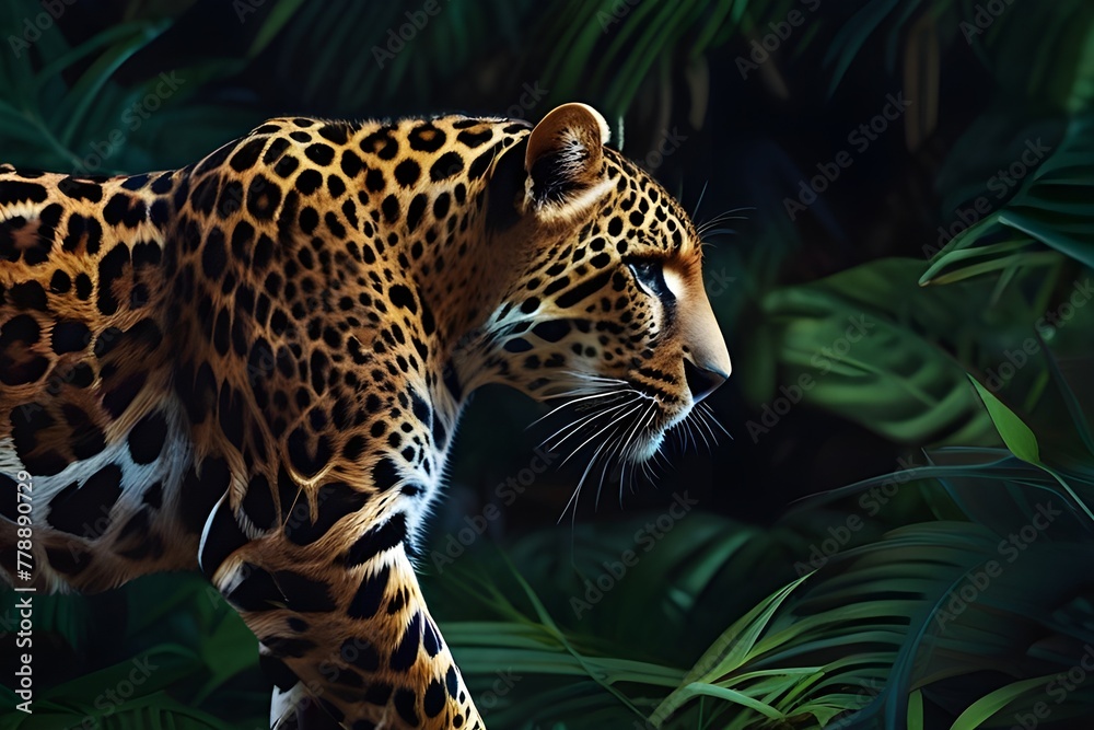Jungle Leopard Jaguar Wallpaper Background Generative AI Jungle Leopard Jaguar Wallpaper Background Generative AI
