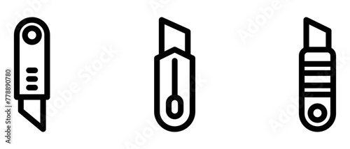 cutter icon or logo isolated sign symbol vector illustration - high quality black style vector icons