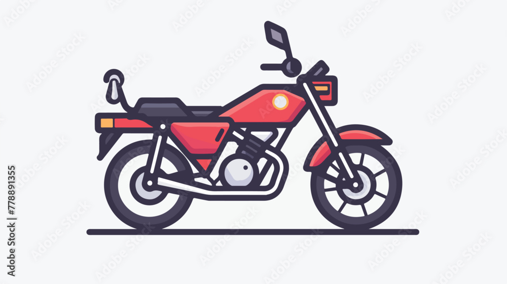 Motorcycle keys line icon illustration vector graph
