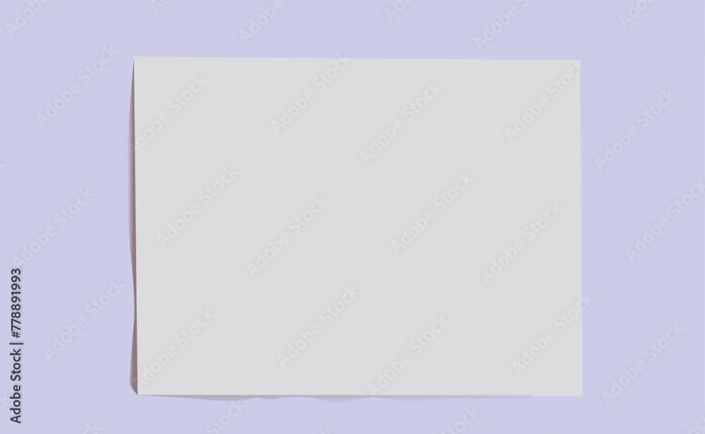 Vector illustration of a white paper sheet. Realistic empty paper with shadow note template on white background
Vector illustration of a white paper sheet. Realistic empty paper with shadow note template on white background