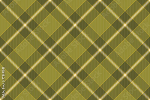 Real tartan background plaid, elegant texture fabric check. Napkin vector pattern textile seamless in yellow and dark colors.