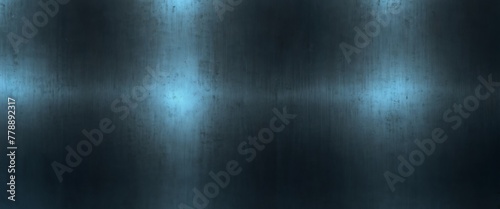 plain blue bright shiny glossy polished brushed metal background texture metallic of sheet steel plate surface panoramic wide angle from Generative AI