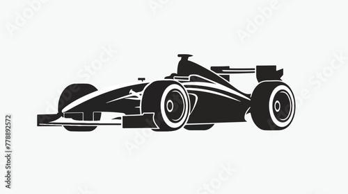 Motorsport glyph icon illustration vector graphic.