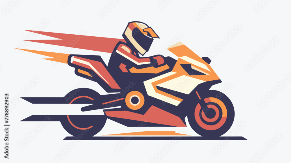 Motorsport glyph icon illustration vector graphic.