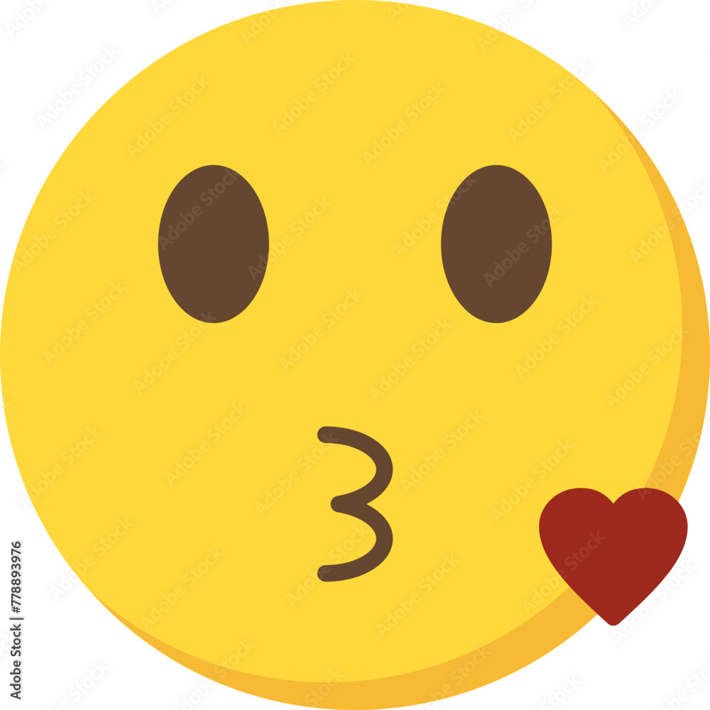 Fototapeta premium Love Kiss Icon