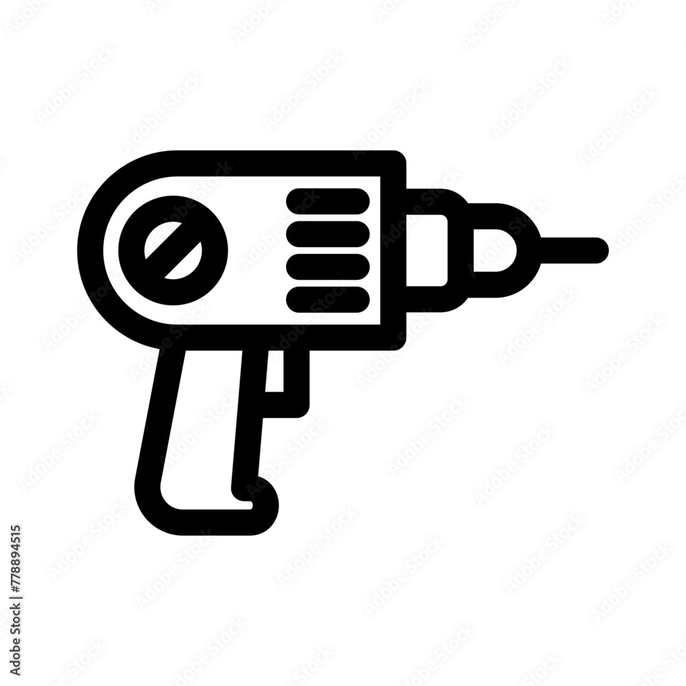 drill icon or logo isolated sign symbol vector illustration - high quality black style vector icons drill icon or logo isolated sign symbol vector illustration - high quality black style vector icons