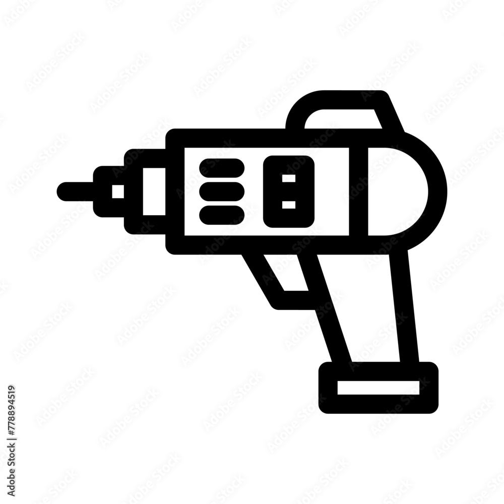 drill icon or logo isolated sign symbol vector illustration - high quality black style vector icons drill icon or logo isolated sign symbol vector illustration - high quality black style vector icons