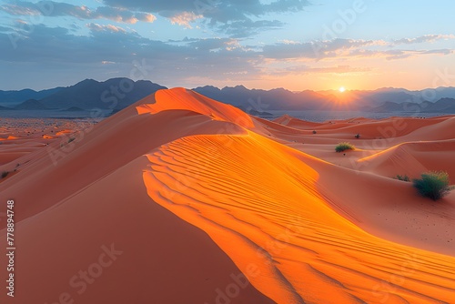 The Sun Sets Over the Sand Dunes