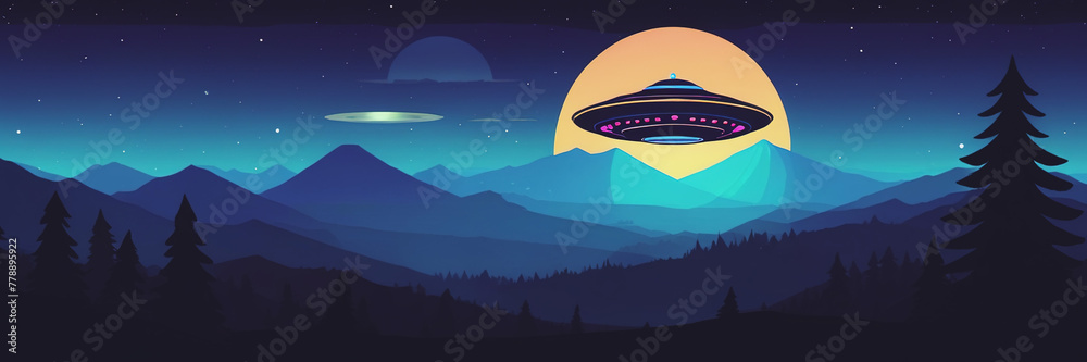 World UFO Day. Ufologist's Day. Unidentified flying object. UFOs on earth World UFO Day. Ufologist's Day. Unidentified flying object. UFOs on earth