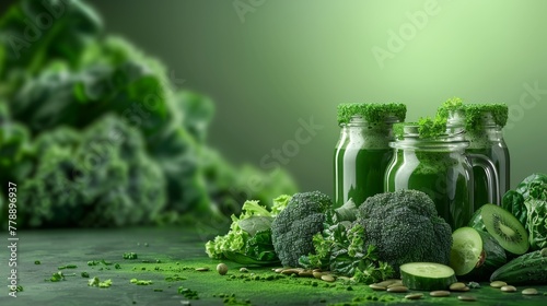 broccoli in a glass jar