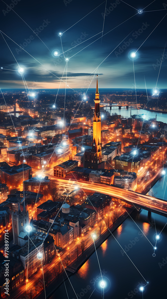 Smart cities connect abstract points, while big data connects the concept of the Internet economy.