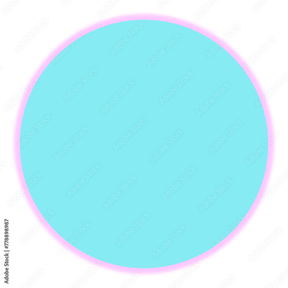 pink and white circle with neon effect pink and white circle with neon effect