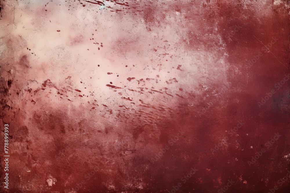 Maroon dust and scratches design. Aged photo editor layer grunge abstract background - obrazy, fototapety, plakaty 