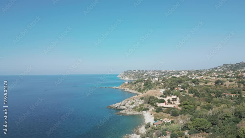 Aerial video of Coccorino Italy on the Tyrrhenian Sea Aerial video of Coccorino Italy on the Tyrrhenian Sea