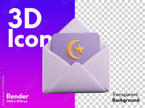 Envelope 3D Icon eps