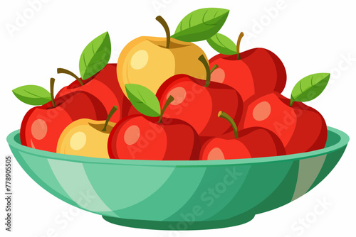 bowl-filled-with-apples-vector-illustration 