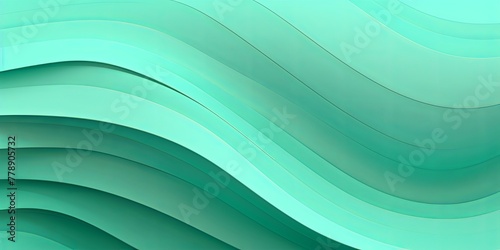 Mint Green fuzz abstract background, in the style of abstraction creation, stimwave, precisionist lines with copy space wave wavy curve fluid design 