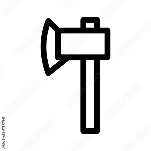 hatchet icon or logo isolated sign symbol vector illustration - high quality black style vector icons