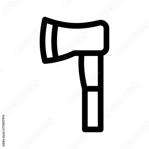 hatchet icon or logo isolated sign symbol vector illustration - high quality black style vector icons