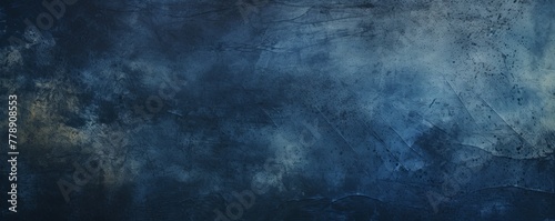 Navy Blue dust and scratches design. Aged photo editor layer grunge abstract background