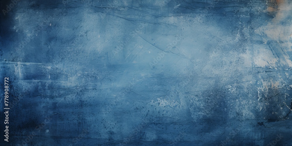 Navy Blue dust and scratches design. Aged photo editor layer grunge abstract background
