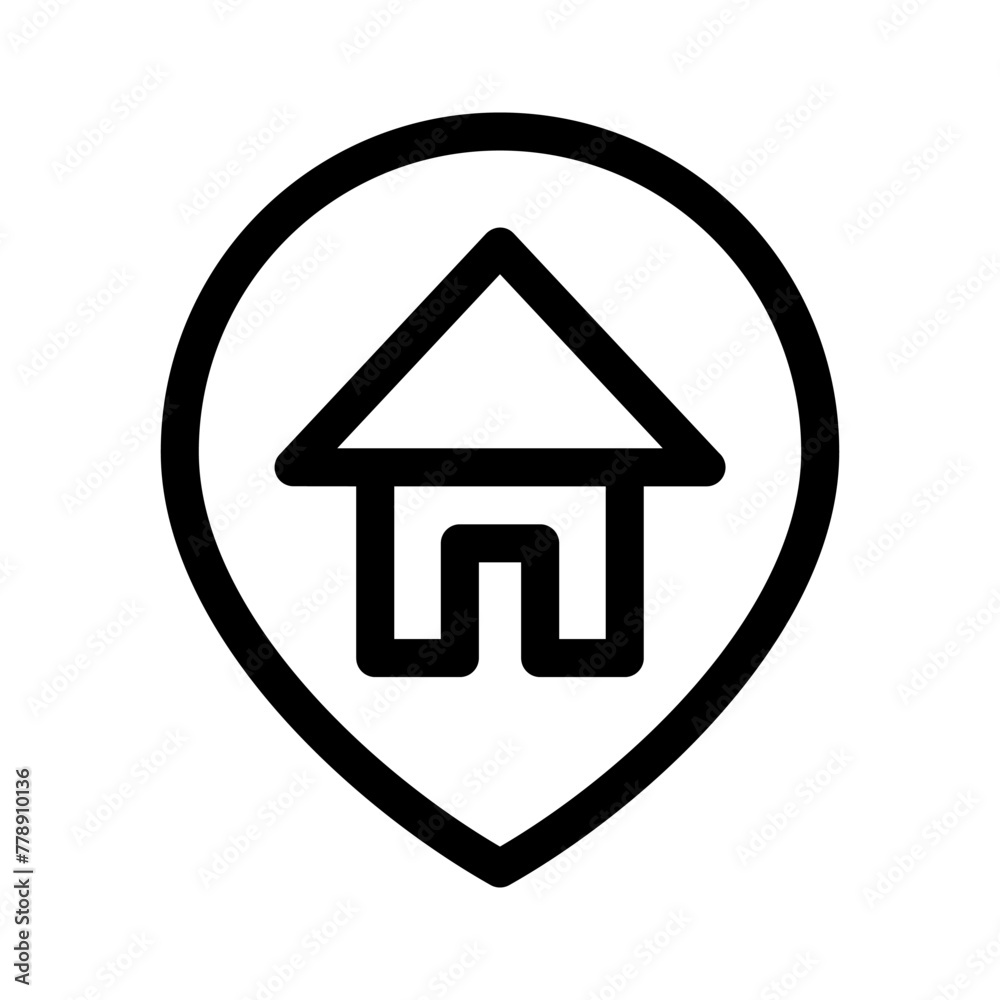 house location icon or logo isolated sign symbol vector illustration - high quality black style vector icons house location icon or logo isolated sign symbol vector illustration - high quality black style vector icons