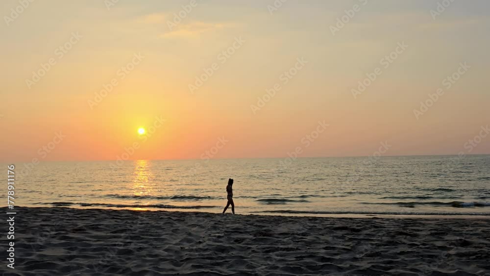 Landscape with sunset sky over ocean sea as water wave in the island as dawn sky scene Landscape with sunset sky over ocean sea as water wave in the island as dawn sky scene