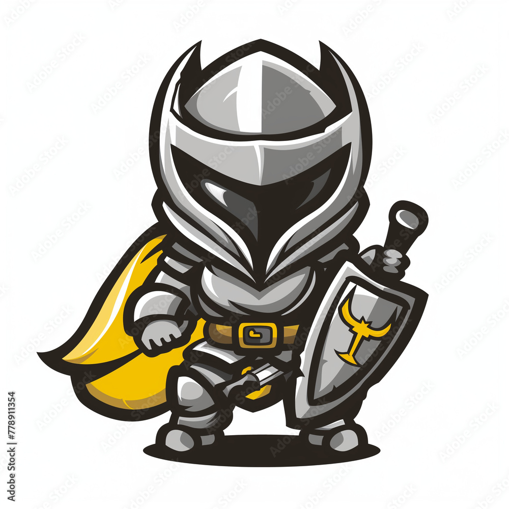 Colorful Knight illustration logo Colorful Knight illustration logo