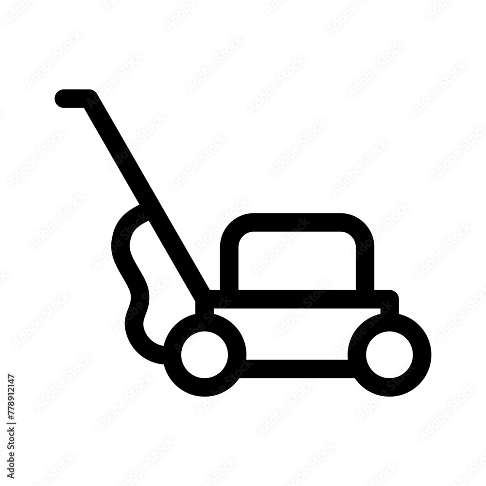 lawn mower icon or logo isolated sign symbol vector illustration - high quality black style vector icons lawn mower icon or logo isolated sign symbol vector illustration - high quality black style vector icons