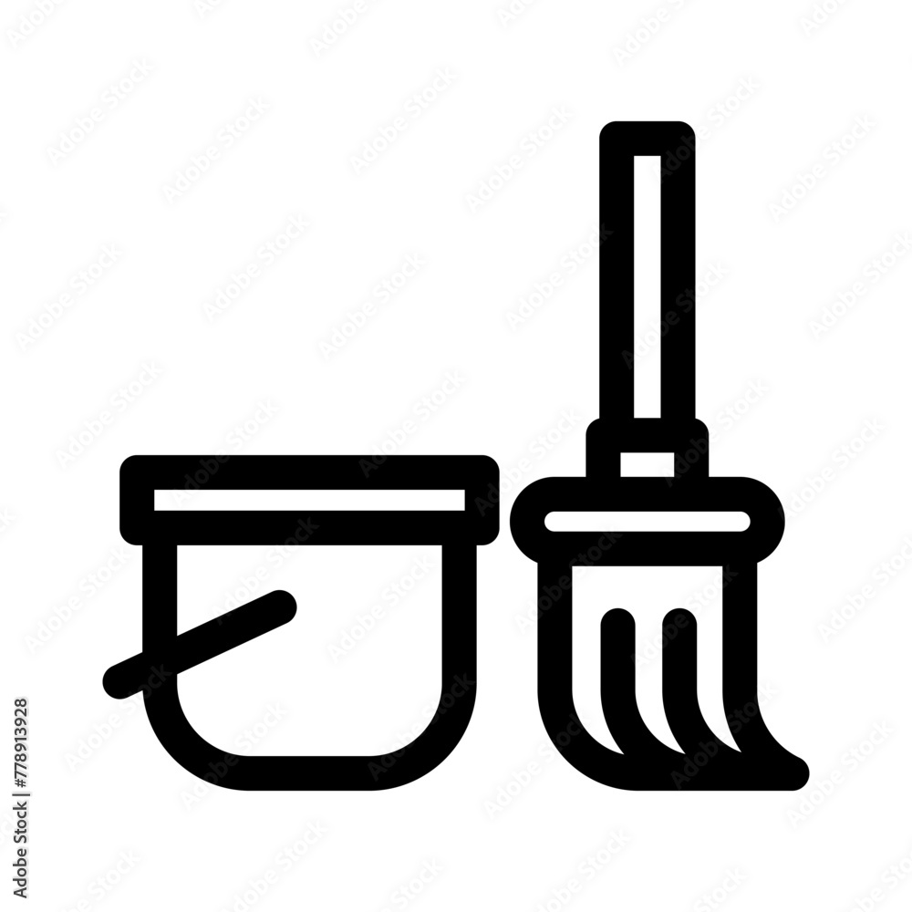 mop bucket icon or logo isolated sign symbol vector illustration - high quality black style vector icons mop bucket icon or logo isolated sign symbol vector illustration - high quality black style vector icons