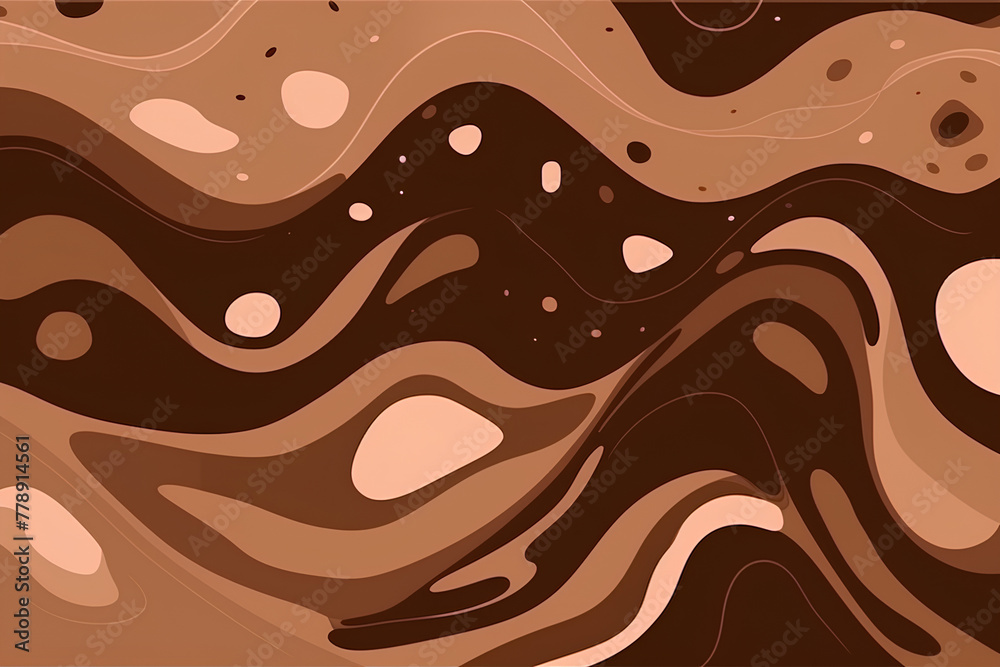 chocolate seamless pattern made by midjourney