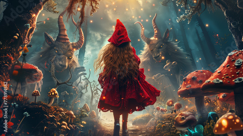 Fantasy, Creatures, Trolls, Mushrooms, 