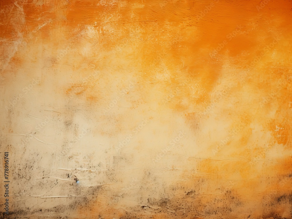 Orange dust and scratches design. Aged photo editor layer grunge abstract background