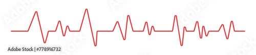 Cardiogram medical pulse graph heartbeat line symbol illustration vector