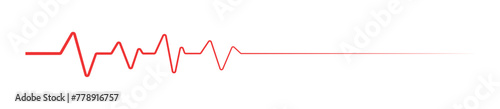 Heart pulse rate graph heartbeat line cardiogram medical symbol illustration vector