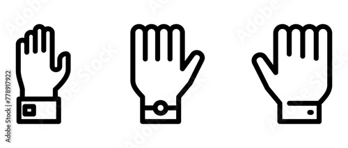 protective gloves icon or logo isolated sign symbol vector illustration - high quality black style vector icons
