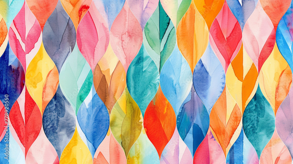 Colorful abstract watercolor paint pattern background