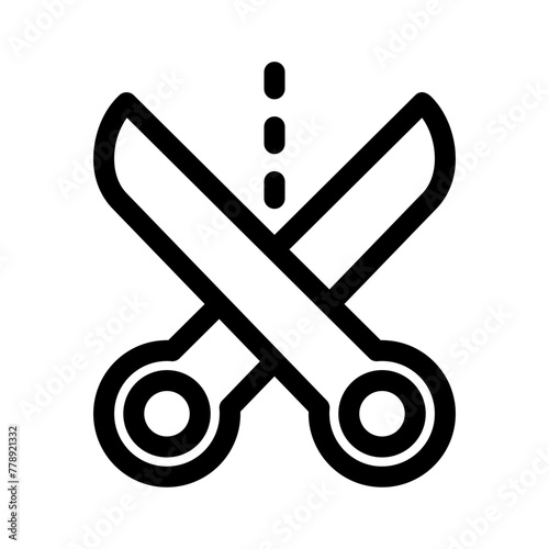 scissors icon or logo isolated sign symbol vector illustration - high quality black style vector icons 