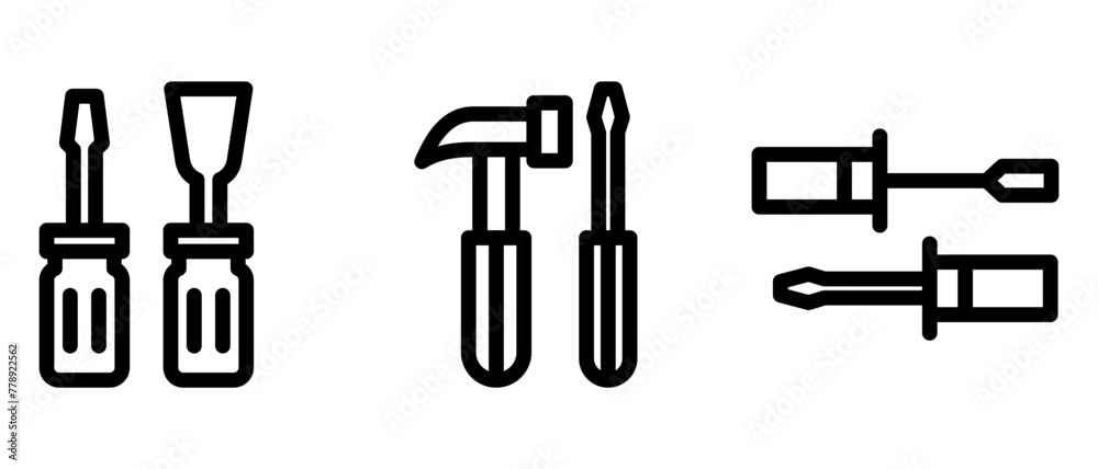 screwdrivers icon or logo isolated sign symbol vector illustration - high quality black style vector icons
screwdrivers icon or logo isolated sign symbol vector illustration - high quality black style vector icons