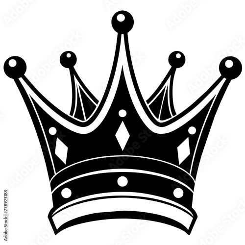 set of crown, black King crown silhouette vector illustration,icon,svg,acoustic crown queen characters,Holiday t shirt,Hand drawn trendy Vector illustration,crowns on black background