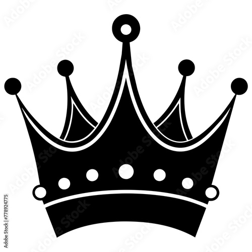 set of crown, black King crown silhouette vector illustration,icon,svg,acoustic crown queen characters,Holiday t shirt,Hand drawn trendy Vector illustration,crowns on black background