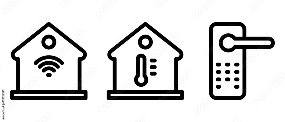 smart home icon or logo isolated sign symbol vector illustration - high quality black style vector icons smart home icon or logo isolated sign symbol vector illustration - high quality black style vector icons