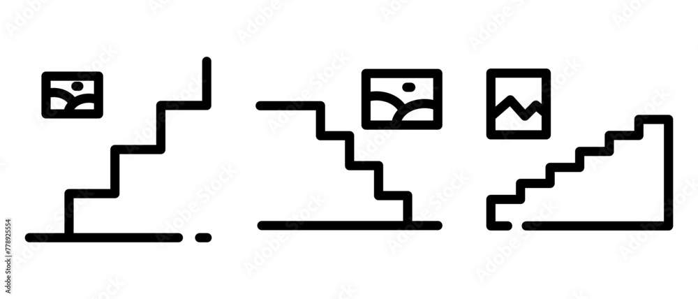 staircase icon or logo isolated sign symbol vector illustration - high quality black style vector icons staircase icon or logo isolated sign symbol vector illustration - high quality black style vector icons