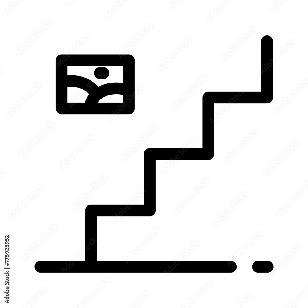 staircase icon or logo isolated sign symbol vector illustration - high quality black style vector icons staircase icon or logo isolated sign symbol vector illustration - high quality black style vector icons