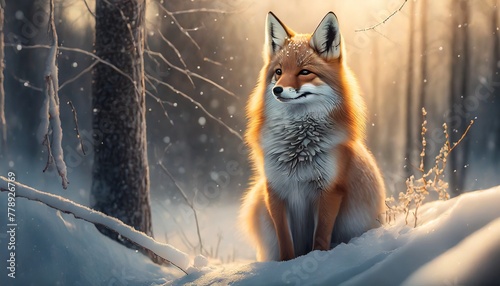fox in the snow © Frantisek
