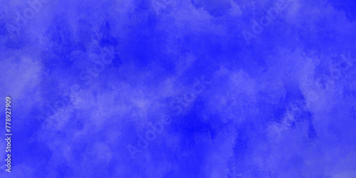 Modern Light sky blue shades watercolor background. Grunge smog texture. blue sky with clouds. blurred and grainy Blue powder explosion on white background. sky background with white fluffy clouds.