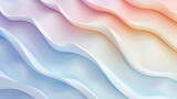 3D render clay style soothing pastel gradient, with waves of color blending smoothly across the background, HD, 4K