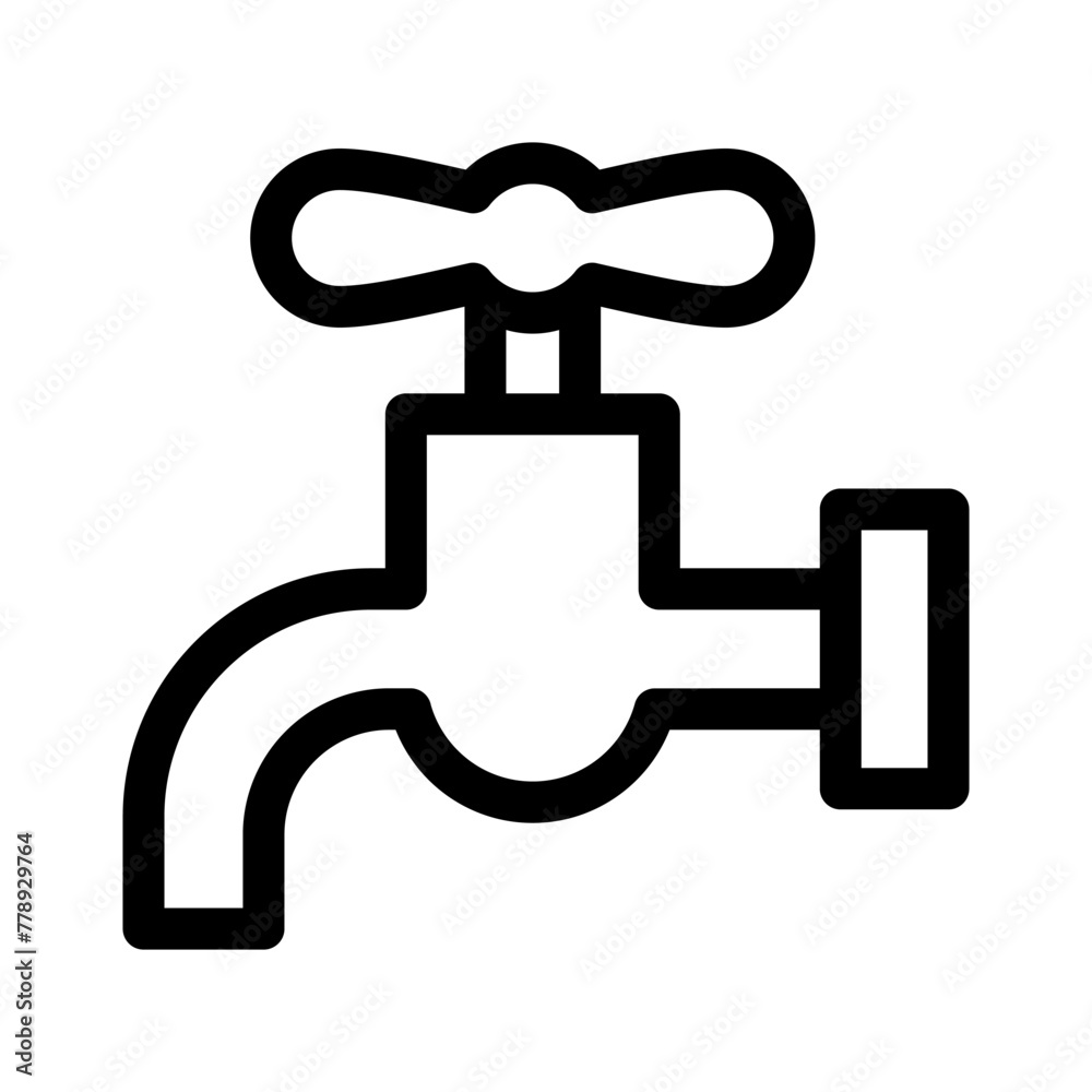 water tap icon or logo isolated sign symbol vector illustration - high quality black style vector icons water tap icon or logo isolated sign symbol vector illustration - high quality black style vector icons