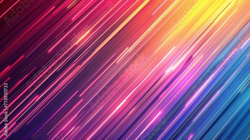 Neon neon background, colorful gradient wallpaper with glowing lines