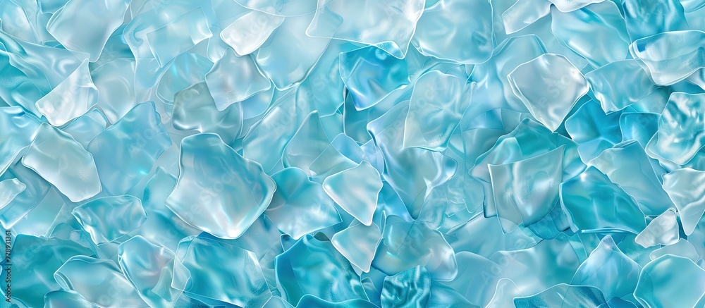Blue and white surface with intricate ice crystals in a detailed macro shot, creating a cold and frosty background Blue and white surface with intricate ice crystals in a detailed macro shot, creating a cold and frosty background